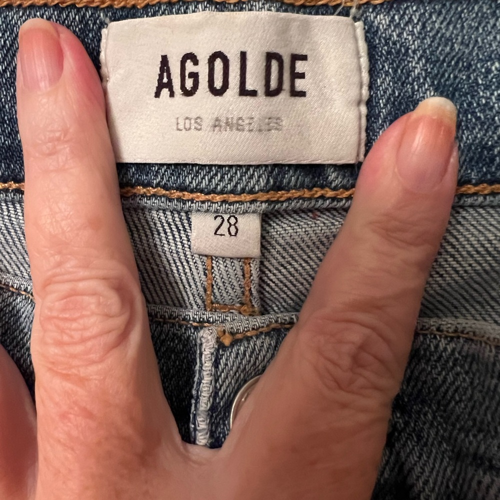 Agolde Jeans, straight leg, size 28 - Picture 4 of 5